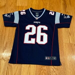 Youth Patriots Sony Michel Navy Blue Jersey